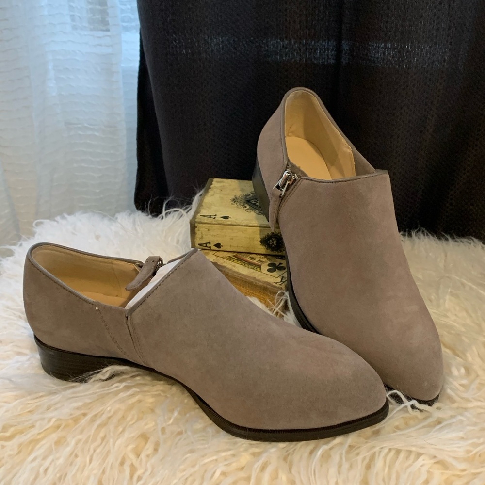 Low Top Suede Nine West Booties